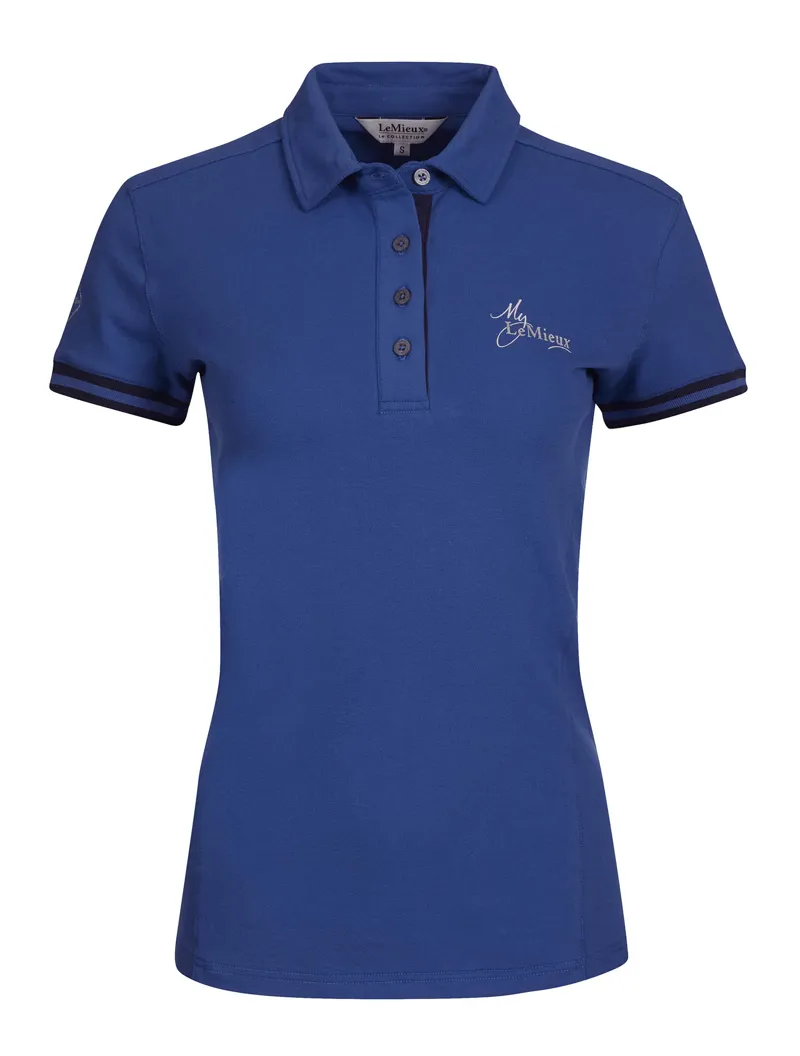 LeMieux Polo Shirt Ladies in Benetton Blue